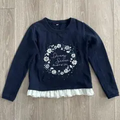 花柄プリントトレーナー 140