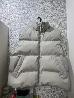 H&M XL ライトグレー ダウンベスト