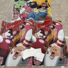 値下げ中！ラウンドワン ONE PIECE コラボ B4ビジュアルマット3枚