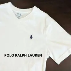 ポロ　ラルフローレン　Tシャツ Vネック　ホワイト キッズ　レディース