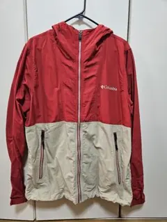 Columbia マウンテンパーカー レッド/ベージュ