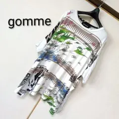 gomme（ゴム） 恐竜柄 プリント Tシャツ 半袖のサムネイル