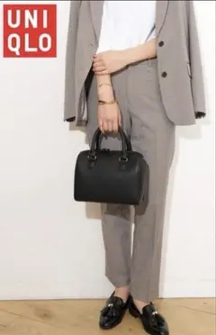 UNIQLO ユニクロ　スマートアンクルパンツ　チェック　千鳥　M