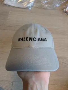 BALENCIAGA バレンシアガ BB モノグラム キャップ ベージュ - メルカリ