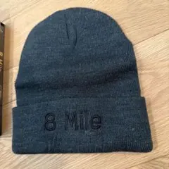 激レア 8 Mile刺繍ダークグレー ビーニー 帽子eminem
