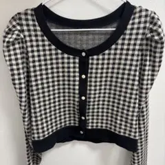 GRL パワショルチェックカーディガンのサムネイル