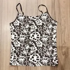 美品 GAP 花柄 ボタニカル キャミソール ブラウン レディース 総柄のサムネイル