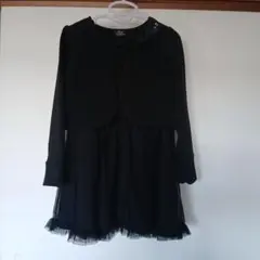 ボレロ付きワンピース 110cm ブラック