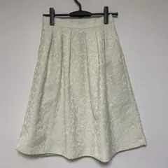 Te chichi テチチ スカート ボタニカル 刺繍 アイボリー オフホワイト
