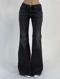 ダークグレー フレアデニムパンツ SHEIN 未使用