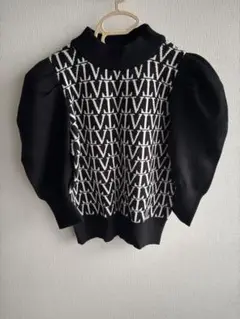 美品✨VIOLETTAブラックニット五分袖