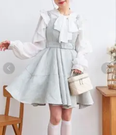 titty&Co. フレアミニジャンパースカート ワンピース