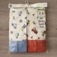 【未使用】ELFINDOLL 長袖パジャマ 働く車柄2セット 95cm 年中素材