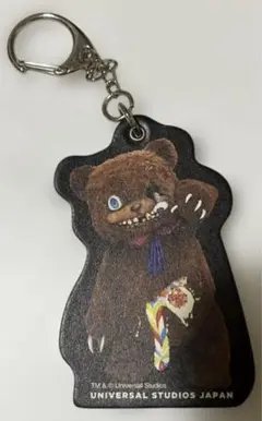 ハミクマ　レザーキーホルダー