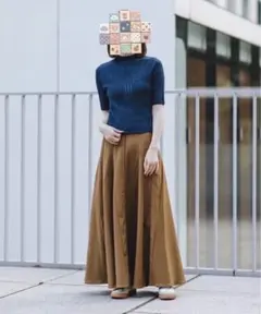 UNIQLO×Mame Kurogouchi 3Dメッシュセーター 5分袖 マメ