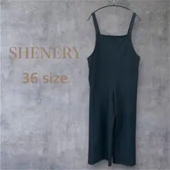 Y098 シーナリー カットジョーゼットキャミサロペット 36 S ブラックのサムネイル