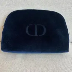 Dior ネイビー ベルベット ポーチ　香水サンプル付き！