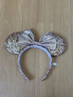 ディズニー ミニーカチューシャ ピンクゴールド