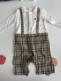 P*t様 POLO Baby チェック柄ロンパース 80