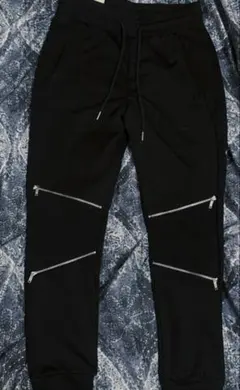 美品 ZARA ザラ メンズ ブラック ジョガーパンツ スウェット 黒