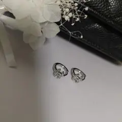 CCロゴ　ノベルティフープピアス　CHANEL