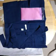 紺色 袴 　ピンク帯付き　Lサイズ