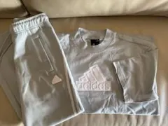 【美品】アディダス 半袖T &クロップドパンツ セットアップ ワンダーシルバー