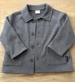 petit main グレー ボタン付きジャケット 薄手 90センチ