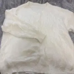 H&M ホワイト Vネックセーター 長袖