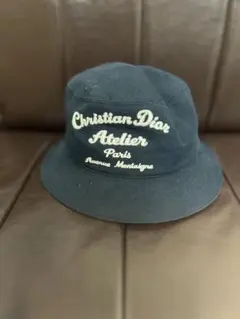 Christian Dior ディオール アトリエ バケットハット 刺繍ネイビー