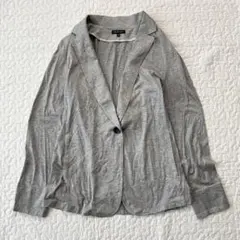 インディヴィ ジャケット グレー 38 きれいめ オフィスカジュアル 薄手 春秋のサムネイル