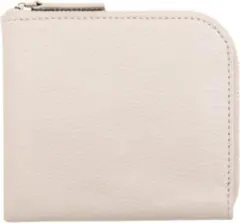 新品 L字ファスナー財布 本革 コンパクト ミニ財布 薄型 財布 革 ホワイト