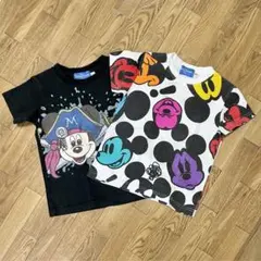 東京ディズニーリゾート　ミッキーマウス カラフルTシャツ 2枚セット　100cm