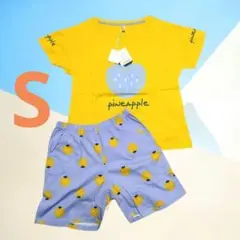 新品✨綿100% パジャマ 半袖Tシャツ 短パン 部屋着 ルームウェア S