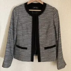 Add Rouge ノーカラーラメツイード　ジャケット11号