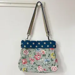 《超美品》キャスキッドソン　ショルダーバック　リバーシブル　水玉　花柄