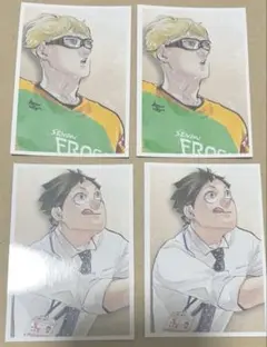 ハイキュー 思い出スナップフォトカード 月島蛍　山口忠　まとめ売り