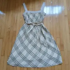 【美品】BURBERRY BLUE LABEL チェック柄キャミワンピース