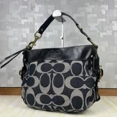 Coach Denim Oneshoulder Bag Signature