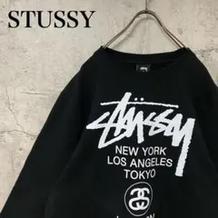 【超人気◎】STUSSY　スウェット　ワールドツアー　ゆるだぼ　美品　完売モデル