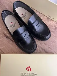 ハルタ キッズローファー 17 EEE 黒