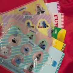 パペットスンスンA5ノート　ブックマーカー コンプリートセット セブンイレブン