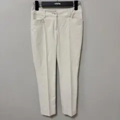 PINORE アイボリーベージュ　麻含む　スラックス　パンツ　36のサムネイル