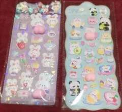 ぷくぷく おしりシール 立体シール アニマル