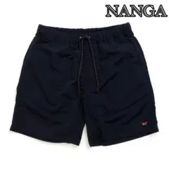 NANGA ナンガ ハーフパンツ 黒 ナイロン タッサー イージーショーツのサムネイル