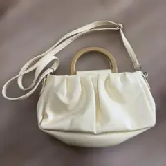 【未使用】イエロー合成皮革ショルダーバッグ ハンドバッグ