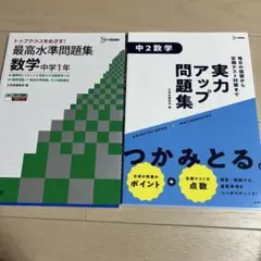 最高水準問題集　数学　中学1年 実力アップ問題集 中2数学