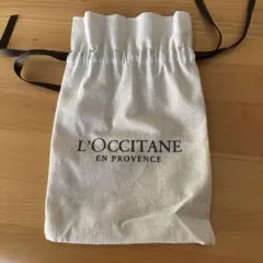 L'Occitane 巾着袋 ベージュ キャンバス