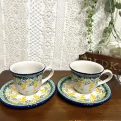 ポーリッシュポタリー ポーランド食器 スープカップ 2個セット
