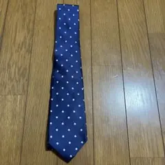 LES MUES ネイビー ドット ネクタイ　アオキ